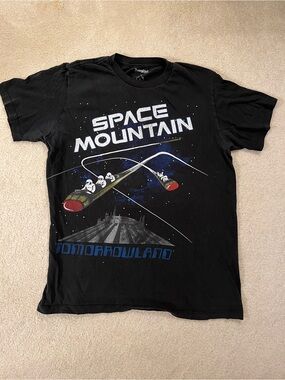 Disney Black T-Shirt Space Mountain
